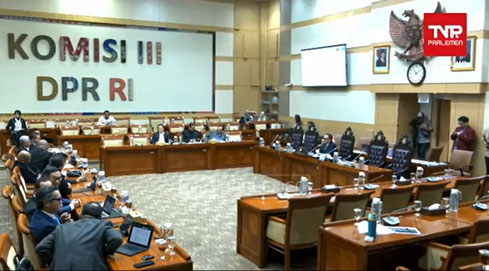 RDPU KAI - KOMISI 3 DPR RI Terkait Rancangan Undang-Undang KUHPer. Senin, 30 Maret 2026.